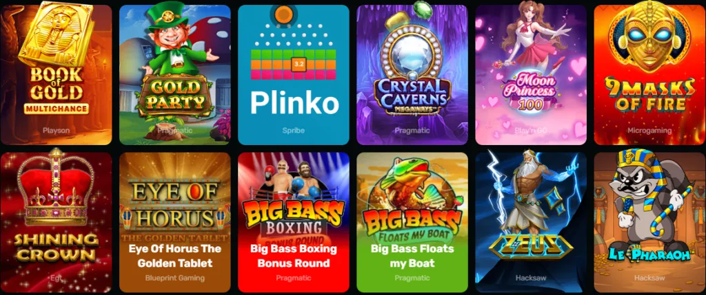 Games at Wino Casino